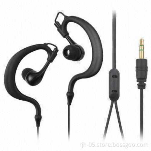 Earhook Style Retractable Earphones with 20-20kHz Frequency Response